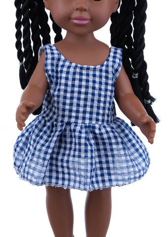 Blue and White Checkered Sundress
