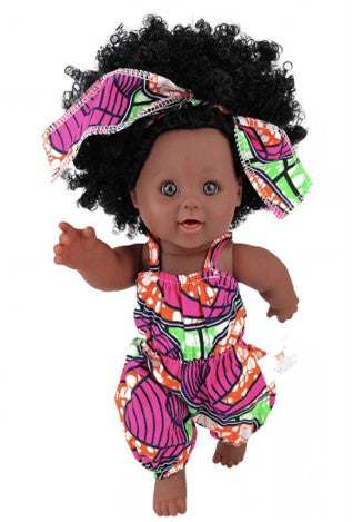 Pink-Orange-Green Romper with Headband