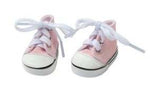 Pink and White Running Shoes