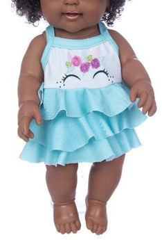 Turqoise Ruffled Top and Briefs
