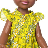 Yellow-Green Patterned Dress