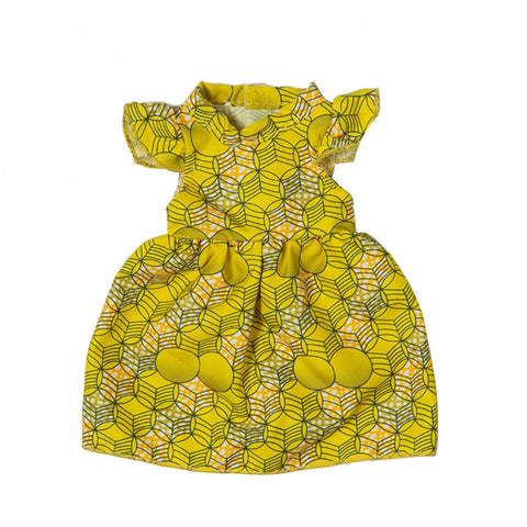 Yellow-Green Patterned Dress