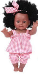 Red and White Checked Sun Top with Layered Capris and Headband